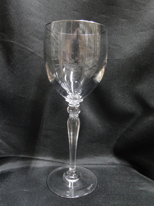 Waterford Crystal Carleton Platinum: Water or Wine Goblet, 8 1/2", Trim Wear