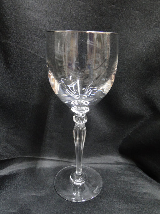 Waterford Crystal Carleton Platinum: Water or Wine Goblet, 8 1/2", Trim Wear