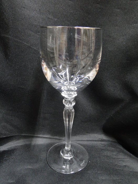 Waterford Crystal Carleton Platinum: Water or Wine Goblet, 8 1/2", Trim Wear
