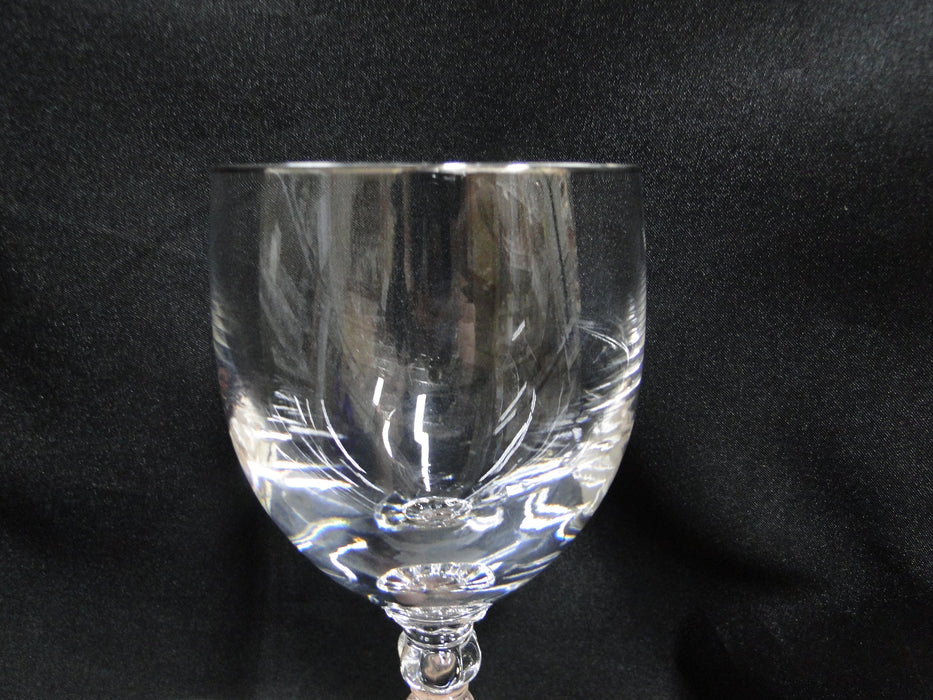 Waterford Crystal Carleton Platinum: Water or Wine Goblet, 8 1/2", Trim Wear