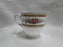 Wedgwood Columbia, White, Medallion, Green Trim: Demi Cup & Saucer Set, Stains