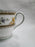 Wedgwood Columbia, White, Medallion, Green Trim: Demi Cup & Saucer Set, As Is
