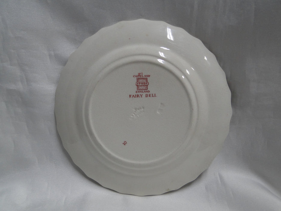 Spode Fairy Dell, Multicolored Florals, Swirl Rim: Bread Plate (s), 6 1/8" As Is