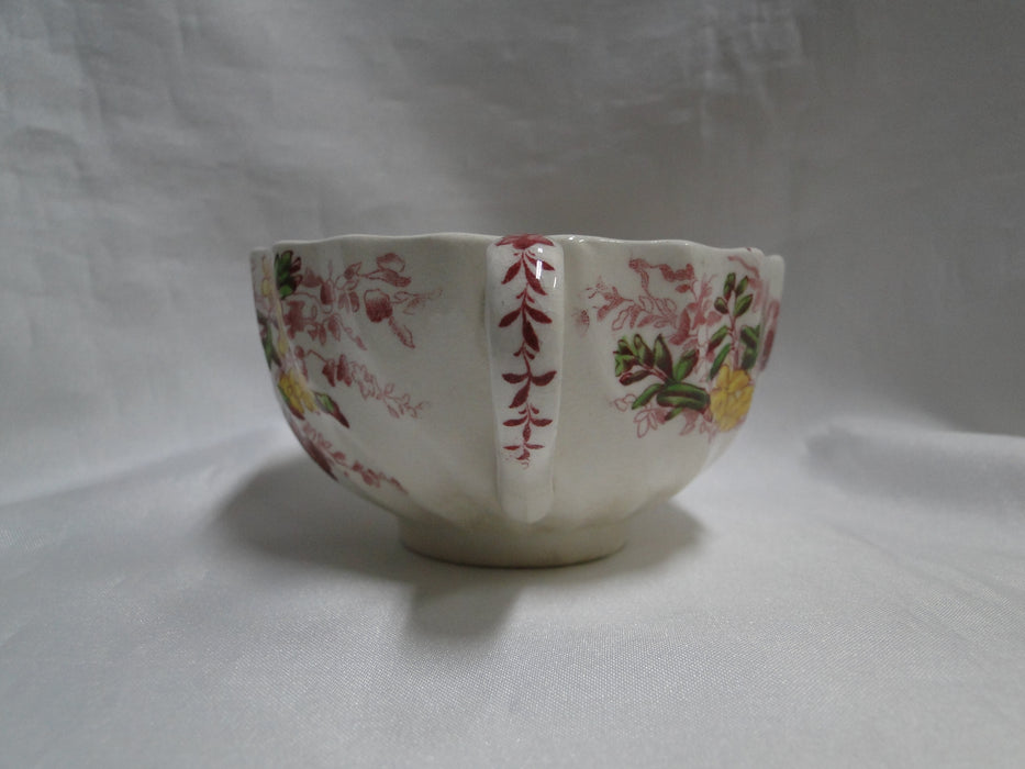 Spode Fairy Dell, Multicolored Florals, Swirl Rim: Cup & Saucer Set (s), As Is