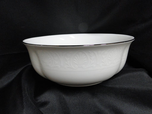 Lenox Hannah Platinum, White Design: Round Serving Bowl, 8 1/2" x 3 1/4"