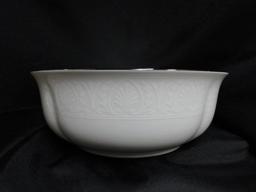 Lenox Hannah Platinum, White Design: Round Serving Bowl, 8 1/2" x 3 1/4"