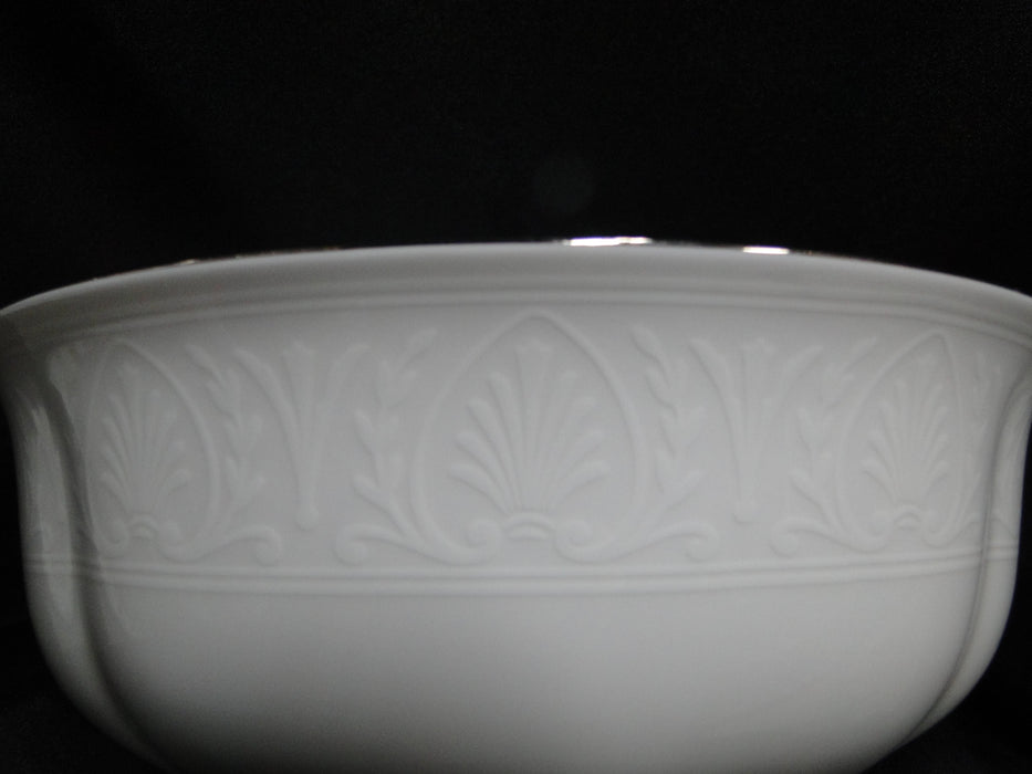 Lenox Hannah Platinum, White Design: Round Serving Bowl, 8 1/2" x 3 1/4"