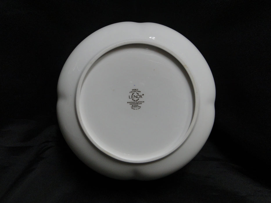 Lenox Hannah Platinum, White Design: Round Serving Bowl, 8 1/2" x 3 1/4"