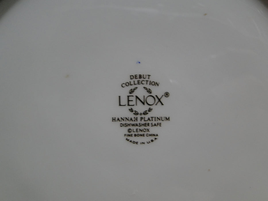 Lenox Hannah Platinum, White Design: Round Serving Bowl, 8 1/2" x 3 1/4"