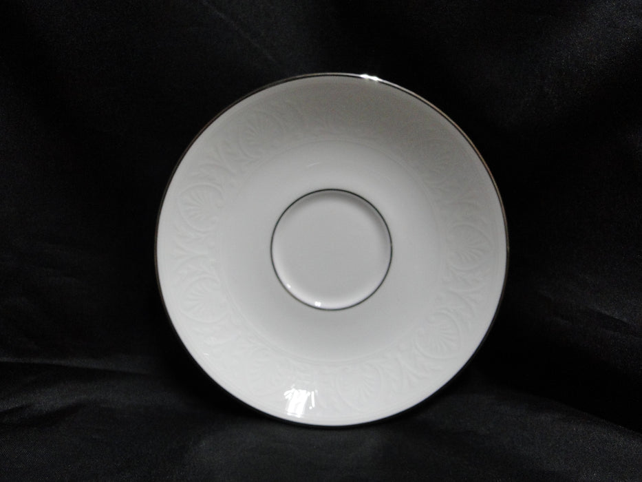 Lenox Hannah Platinum, White Design: Cup & Saucer Set (s), 3" Tall