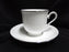 Lenox Hannah Platinum, White Design: Cup & Saucer Set (s), 3" Tall