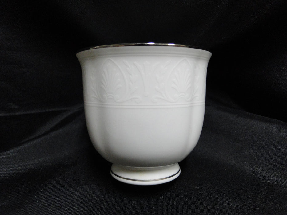 Lenox Hannah Platinum, White Design: Cup & Saucer Set (s), 3" Tall