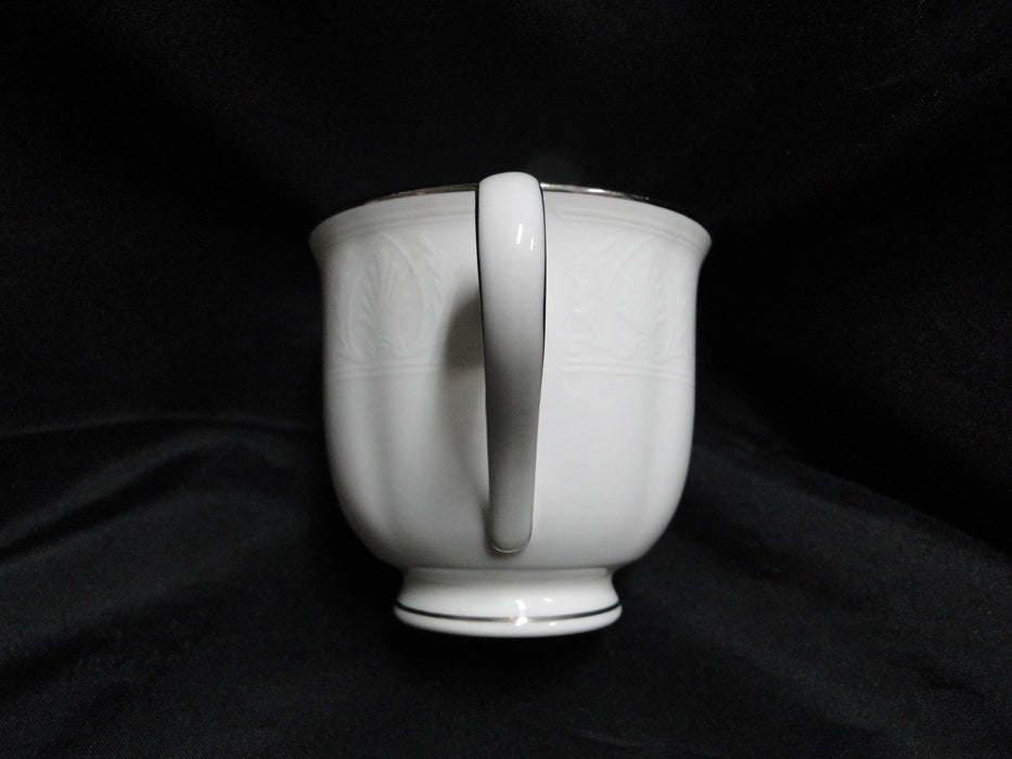 Lenox Hannah Platinum, White Design: Cup & Saucer Set (s), 3" Tall