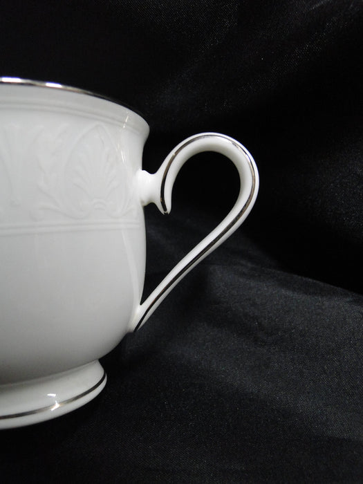 Lenox Hannah Platinum, White Design: Cup & Saucer Set (s), 3" Tall