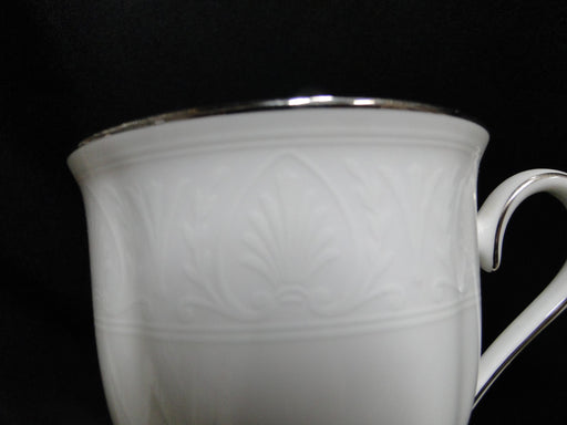 Lenox Hannah Platinum, White Design: Cup & Saucer Set (s), 3" Tall