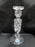 Gorham Clear w/ Criss Cross Cuts: Candlestick, 7 3/4" Tall, Sticker