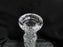 Gorham Clear w/ Criss Cross Cuts: Candlestick, 7 3/4" Tall, Sticker