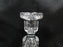 Gorham Clear w/ Criss Cross Cuts: Candlestick, 7 3/4" Tall, Sticker