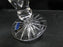 Gorham Clear w/ Criss Cross Cuts: Candlestick, 7 3/4" Tall, Sticker