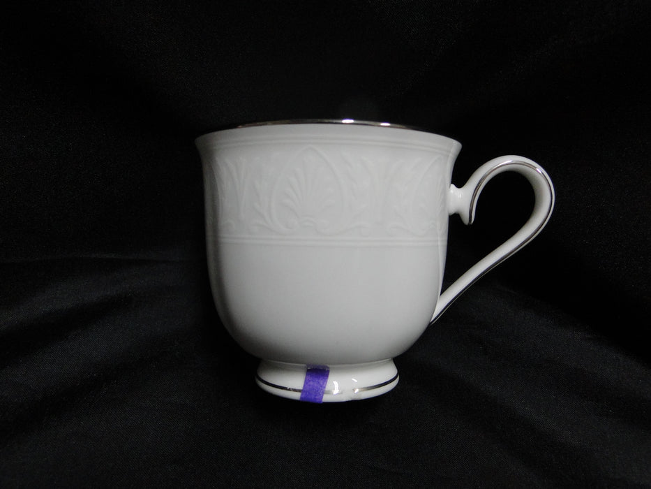 Lenox Hannah Platinum, White Design: 3" Tall Cup Only, As Is, No Saucer