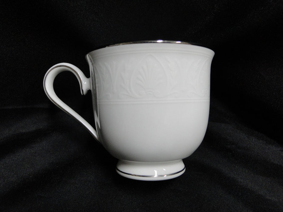 Lenox Hannah Platinum, White Design: 3" Tall Cup Only, As Is, No Saucer