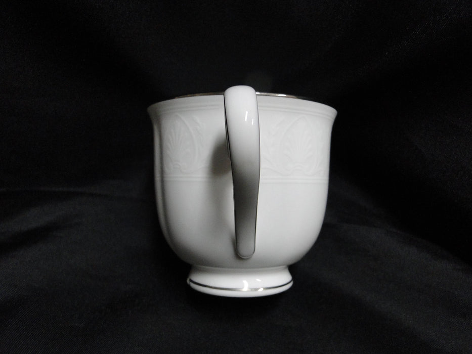 Lenox Hannah Platinum, White Design: 3" Tall Cup Only, As Is, No Saucer