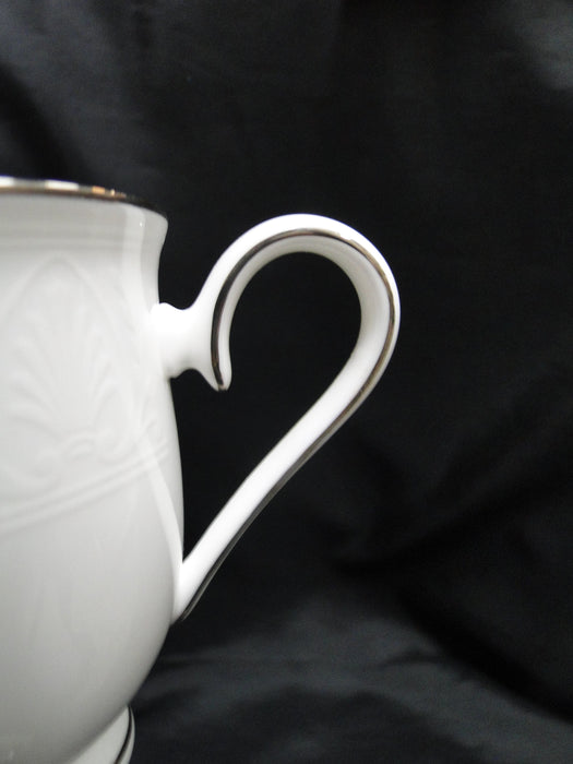 Lenox Hannah Platinum, White Design: 3" Tall Cup Only, As Is, No Saucer