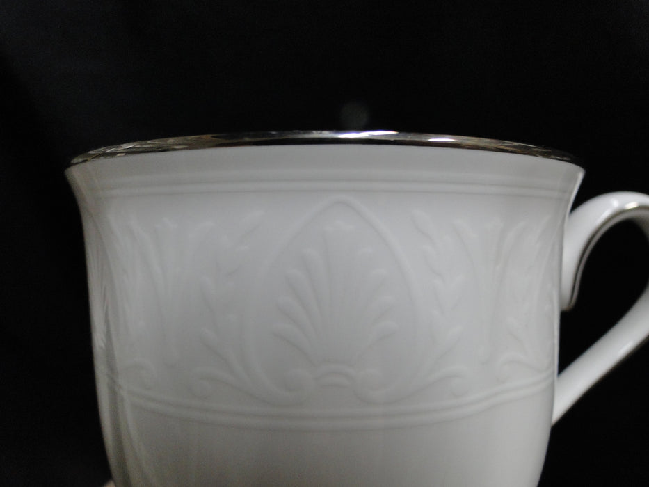 Lenox Hannah Platinum, White Design: 3" Tall Cup Only, As Is, No Saucer