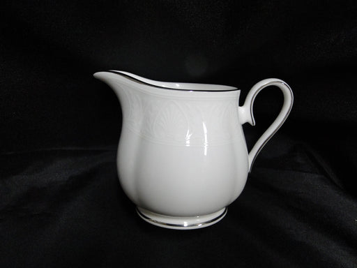 Lenox Hannah Platinum, White Design: Creamer / Cream Pitcher, 3 5/8" Tall