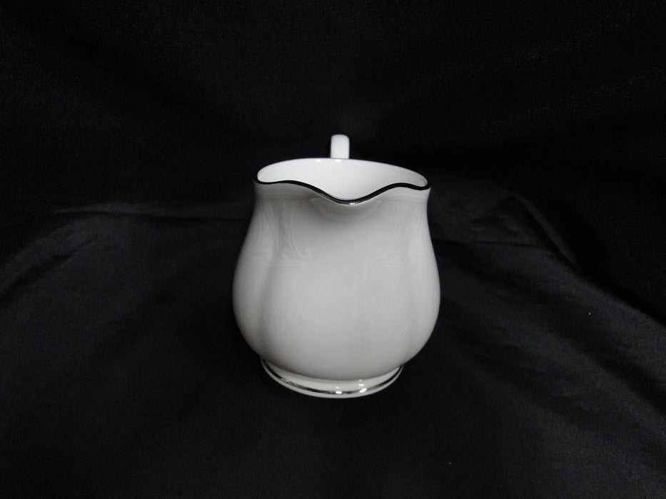 Lenox Hannah Platinum, White Design: Creamer / Cream Pitcher, 3 5/8" Tall
