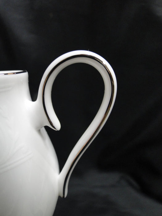 Lenox Hannah Platinum, White Design: Creamer / Cream Pitcher, 3 5/8" Tall