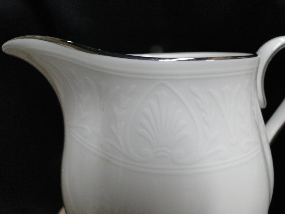 Lenox Hannah Platinum, White Design: Creamer / Cream Pitcher, 3 5/8" Tall