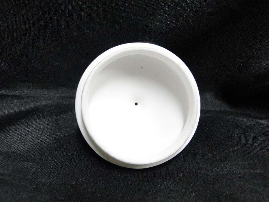 Lenox Hannah Platinum, White Design: Sugar Bowl & Lid, 5" Tall