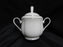 Lenox Hannah Platinum, White Design: Sugar Bowl & Lid, 5" Tall