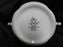Lenox Hannah Platinum, White Design: Sugar Bowl & Lid, 5" Tall