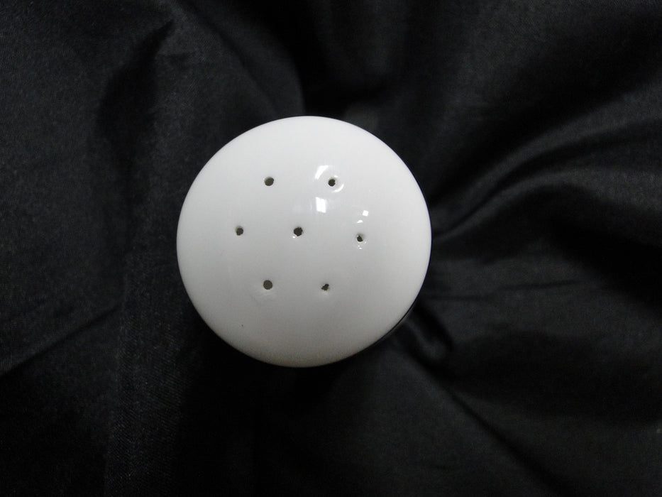 Lenox Hannah Platinum, White Design: Salt OR Pepper Shaker, 3 3/4" Tall, 7 Hole