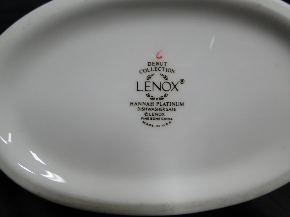 Lenox Hannah Platinum, White Design: Gravy Boat & Separate Underplate