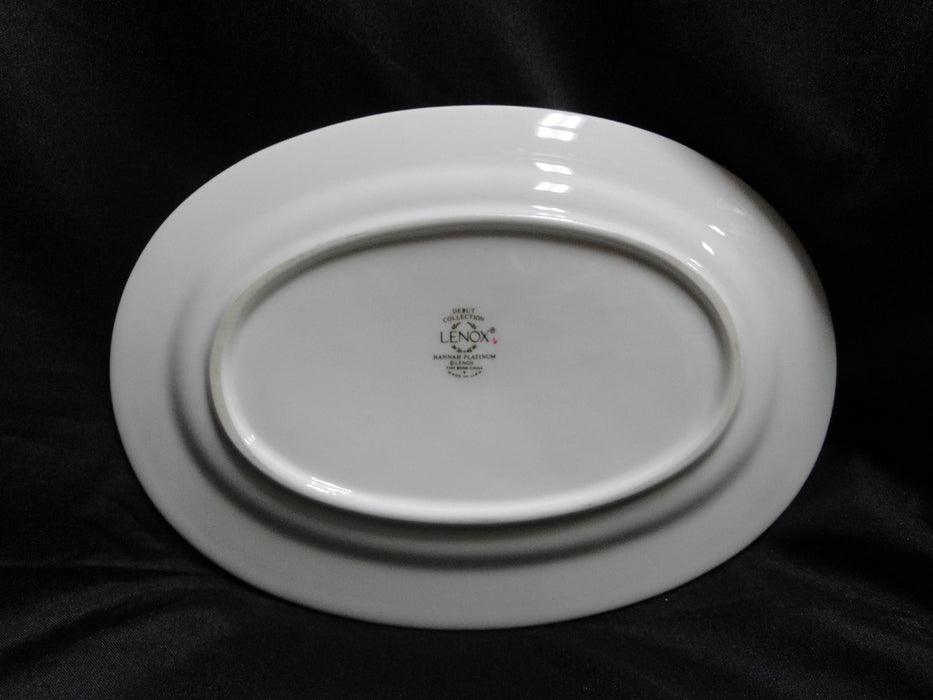Lenox Hannah Platinum, White Design: Gravy Boat & Separate Underplate
