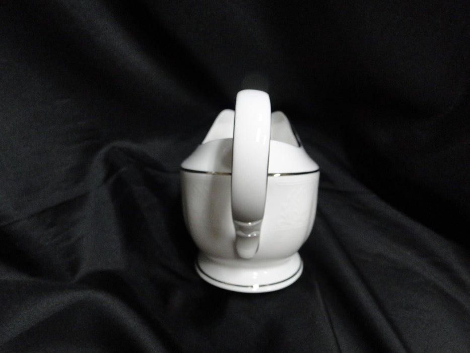 Lenox Hannah Platinum, White Design: Gravy Boat & Separate Underplate