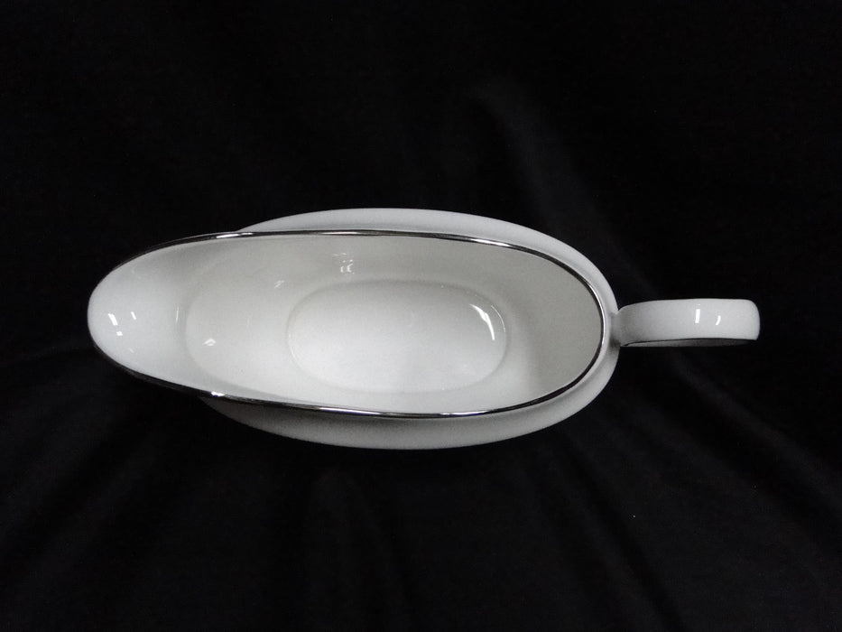 Lenox Hannah Platinum, White Design: Gravy Boat & Separate Underplate
