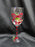 Block 12 Days of Christmas: "11 Pipers" Water or Wine Goblet, 9 1/8", As Is