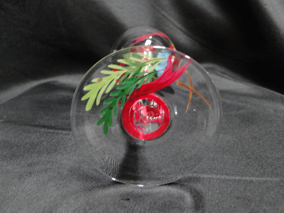 Block 12 Days of Christmas: "11 Pipers" Water or Wine Goblet, 9 1/8", As Is