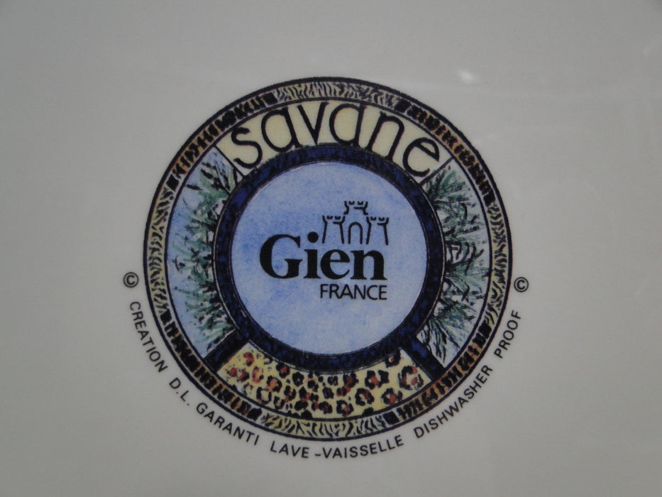 Faiencerie de Gien Savane, Wild Animals: Dinner Plate (s), 10 3/4"