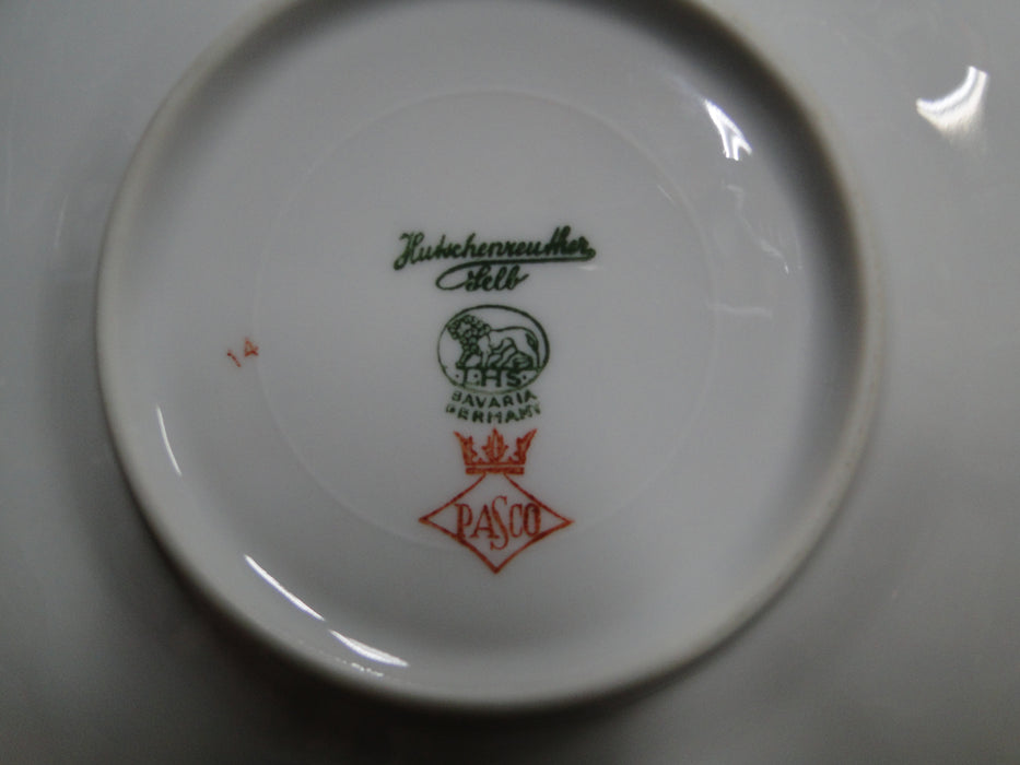 Hutschenreuther Revere, White w/ Platinum: 6 1/4" Saucer Only, No Cup