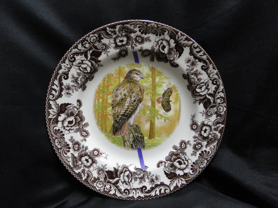 Spode Woodland Birds of Prey Autumn Red Tail Hawk: Dinner Plate 10 1/2", Flaw