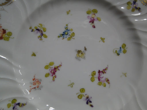 RL Dresden White w/ Multicolored Florals, Gold Swag: Salad Plate, 7 1/2", Wear