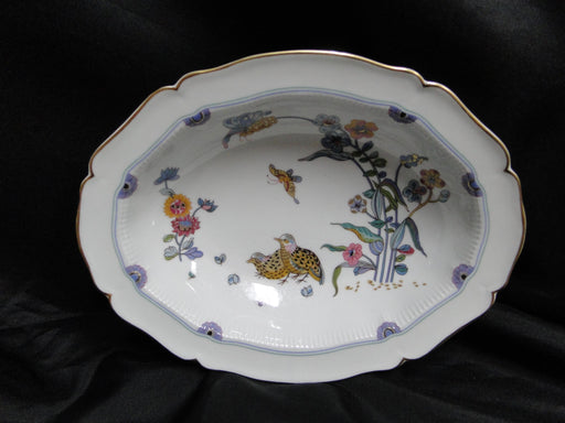 Haviland (Limoges) Golden Quail, Aux Cailles, Birds: Oval Serving Bowl, 9 1/2"