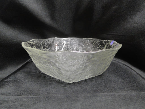 Indiana Glass Pineapple & Floral Clear: Round Serving Bowl, 7 3/8", As Is