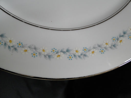 Oxford (Lenox) Holyoke, Daisies, Gray & Blue Leaves: Dinner Plate, 10 3/4", Wear