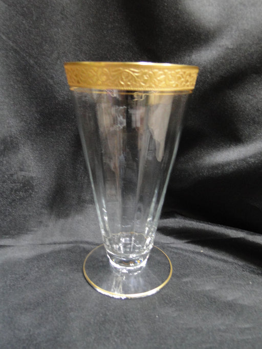 Tiffin Rambler Rose, Encrusted Gold Band: Iced Tea / Parfait (s), 6 1/8"
